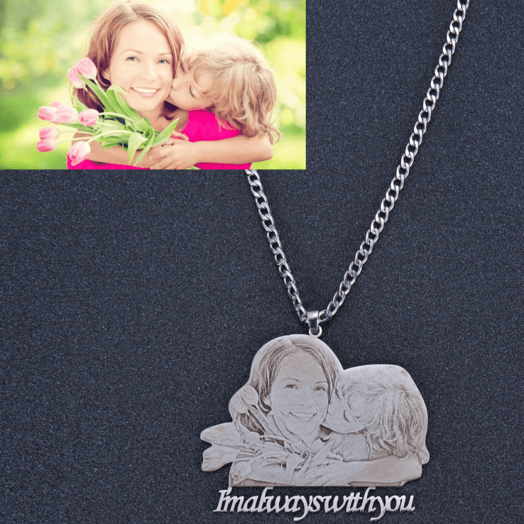 Rose Gold Personalized Necklace • Personalized Necklace for mom